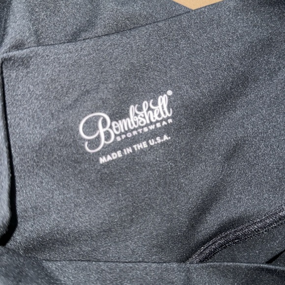 Bombshell Sportswear Black Leggings with Mesh Detail - Picture 6 of 7